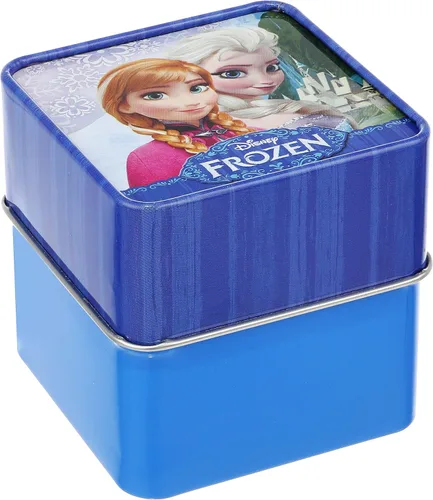 Miniatura 3 de Disney FZN3554 Frozen Anna and Elsa - Reloj acentuado con diamantes de imitación con correa rosa brillante Rosado Movimiento de cuarzo