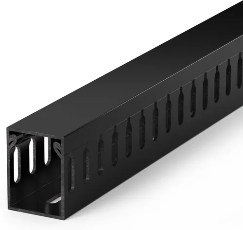 Miniatura 26 de ZhiYo Canaleta de gestión de cables para rack de servidor profesional de A2 pulg. x An2.4 pulg., kit de canaleta de cables de 95 pulg.
