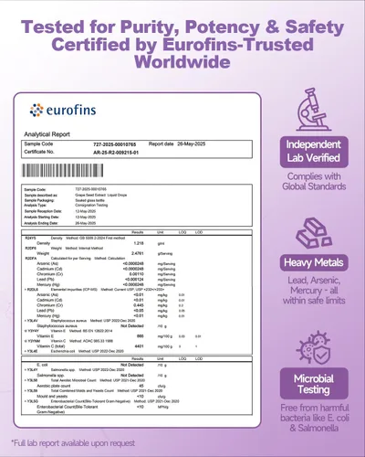 Miniatura 8 de Extracto de semilla de uva natural, suplemento líquido de extracto de semilla de uva de 300 mg – Tintura de semilla de Vitis Vinifera de máxima