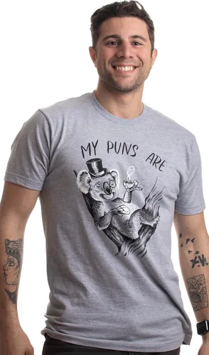 Miniatura 2 de My Puns are Koala Tea Funny Punny Calidad Broma Humor Pun para hombres y mujeres Tee T-Shirt