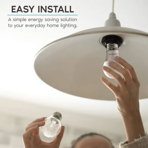 Miniatura 4 de LUXRITE Bombilla LED A15 equivalente a 40 W, 7 W, 2700 K (blanco cálido), 600 lúmenes, clasificación de accesorio cerrado, bombillas regulables