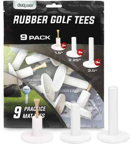Miniatura 4 de GoSports Camisetas de goma de golf, duraderas para columpios de alta velocidad, altura constante de la camiseta, camisetas universales