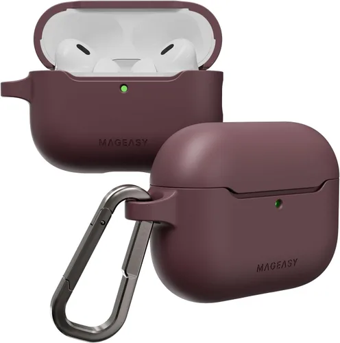 Miniatura 15 de MAGEASY Funda diseñada para estuche de AirPods Pro 2 - Funda protectora a prueba de golpes para AirPods Pro y Pro 2, resistente a las manchas, suave