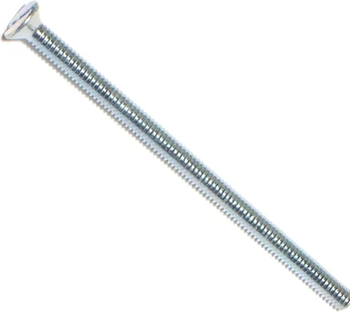 Miniatura 17 de Hard-to-Find Fastener 014973271565 Tornillos de máquina planos ranurados, 0.118 in-0.020 x 0.394 in, pieza-25