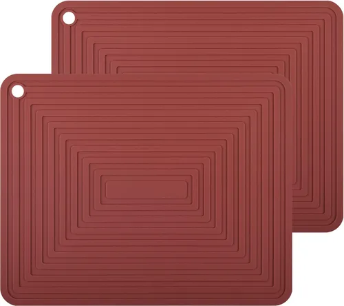 Miniatura 17 de Salvamanteles de silicona para platos calientes, ollas y sartenes, almohadillas calientes para cocina, soportes redondos de silicona para ollas
