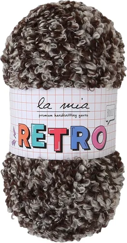 Miniatura 15 de 1 Skein La Mia - Ovillo de lana rizado retro esponjoso para tejer y hacer ganchillo, 80% acrílico, 3.53 oz (3.5 onzas) / 328.1 ft (109 yardas)