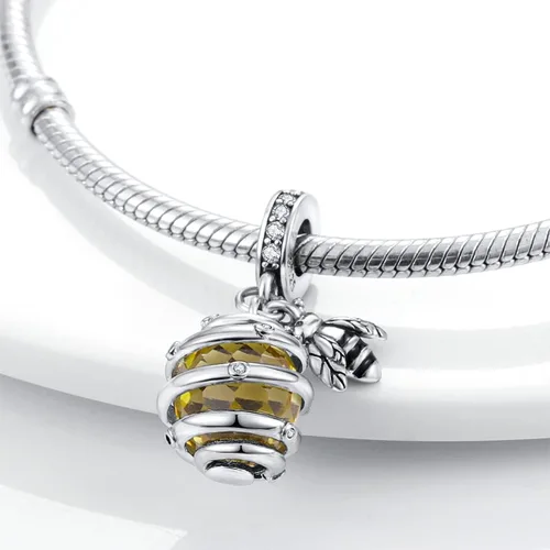 Miniatura 116 de MULA - Dijes de plata de ley 925 para pulseras y collares, colgantes de letras para la familia, cuentas de viaje en avión, dijes de árbol