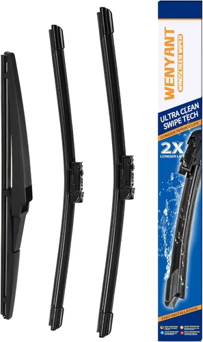 Miniatura 16 de Juego de limpiaparabrisas compatibles con GMC Terrain 2010-2017, Chevrolet Equinox 2010-2017 y Ford Kuga MK1 2008-2012, delanteros, equipo original