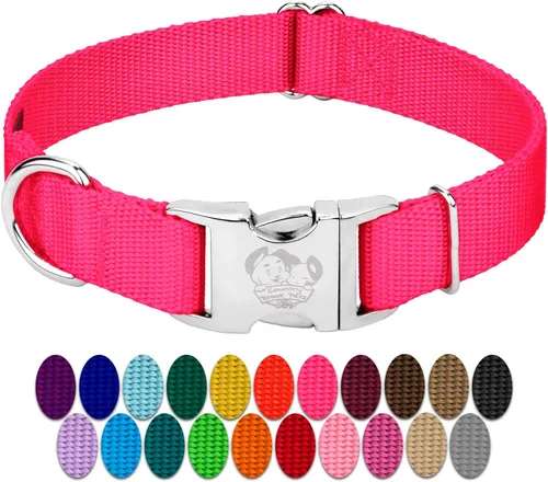 Miniatura 24 de Country Brook Petz – Collar de nailon premium para perro con hebilla de metal para razas pequeñas, medianas y grandes - Más de 10 colores cálidos