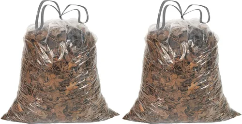 Miniatura 6 de Aluf Plastics - Bolsas de basura transparentes con cordón ajustable, capacidad de 39 galones, grosor de 1.0 mil, 33 x 40 pulgadas, paquete de 70