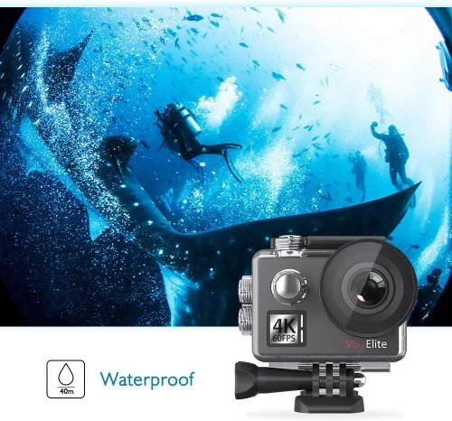 Miniatura 5 de AKASO V50 Elite 4K60fps Pantalla táctil WiFi Cámara de acción Control de voz EIS 131 pies Cámara impermeable 8X Zoom Control remoto