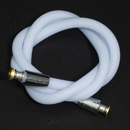 Miniatura 18 de Manguera de ducha corta, extensión de manguera de ducha de silicona ultrasuave, diseño antitorceduras, repuesto de manguera de regadera de mano