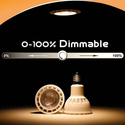 Miniatura 4 de Heifymi Reflector regulable E17 tipo base intermedia R14 de 6 W (equivalente a 60 vatios), blanco cálido 2700 K, 600 lúmenes, bombilla LED E17