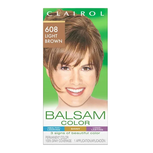 Miniatura 23 de Clairol Balsam - Tinte permanente para el cabello, color negro 618, paquete de 1 unidad 618 negro