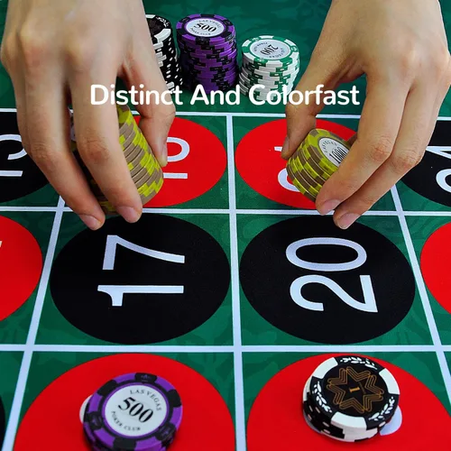 Miniatura 5 de Tapete de póquer con alfombrilla de póquer, cubierta de goma antideslizante para mesa de juego de ruleta, tapete de póquer con bolsa de transporte