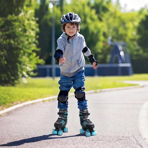 Miniatura 7 de Nattork Patines de ruedas para niños y niñas, patines ajustables de 4 tamaños con ruedas iluminadas para adolescentes, principiantes, deportes al