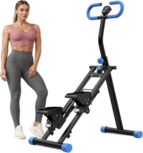 Stair Stepper for Home, Upgraded 3-Level Adjustable Resistance& Incline, Extra-Wide Non-Slip Pedals, LCD Counter with Phone Holder, 350 lbs Capacity