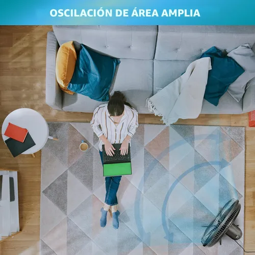 Miniatura 6 de Comfort Zone CZST161BTEBK Ventilador de pie oscilante de 16 pulgadas, opciones de 3 velocidades, cabezal oscilante de 90 grados, altura y Negro