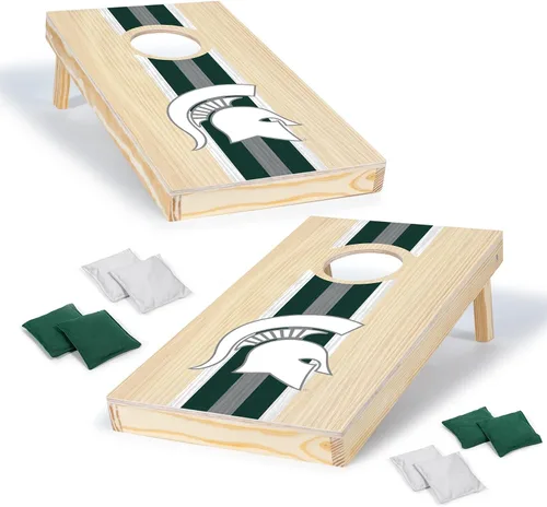 Miniatura 15 de Wild Sports College - Juego de cornhole de madera maciza de 1 x 2 pies con impresión directa HD gráficos del equipo, tamaño de viaje