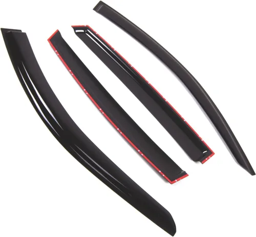 Miniatura 2 de Visor de ventana compatible con BMW X4 2015-2016, DGWV2-781, deflector de montaje exterior, protector de lluvia, humo oscuro, juego de 4 piezas