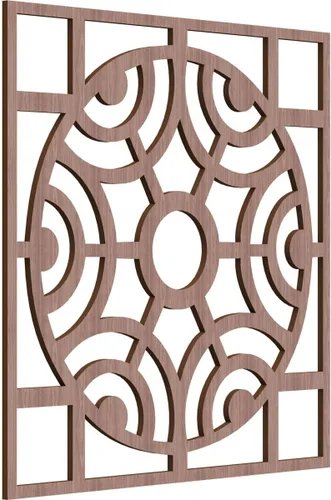 Miniatura 12 de Walton Paneles de pared decorativos de madera con calado, pequeños, 11 3/8 pulgadas de ancho x 11 3/8 pulgadas de alto x 1/4 pulgadas de alto, nogal
