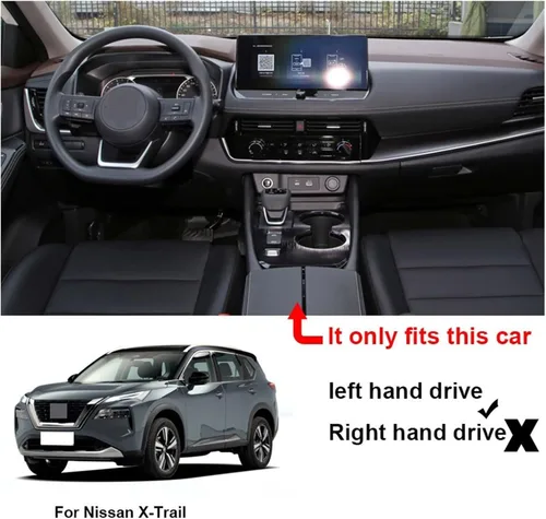 Miniatura 4 de Soporte para teléfono de coche con carga inalámbrica compatible con Nissan X-Trail T33 2022 2023 Accesorios interiores 15 W Cargador inalámbrico