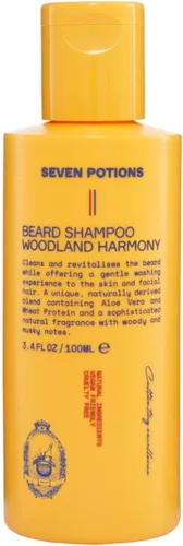 Miniatura 8 de SEVEN POTIONS Champú para barba para hombres, lavado de limpieza suave para una barba fresca y sin picazón, fórmula natural y vegana