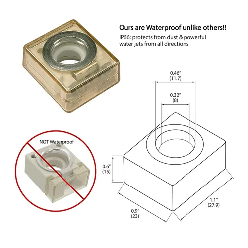 F.S.P Kit de bloque de fusibles de terminal MRBF de 30 amperios (fusible incluido) – Fusible de batería compacto de alto amplificador marino de 5/16