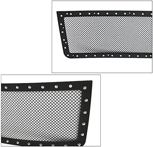 Miniatura 3 de Remache superior delantero de malla de acero inoxidable compatible con GMC Sierra 1500 2007-2013 New Body