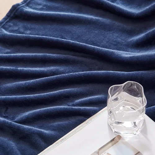 Miniatura 7 de Exclusivo Mezcla Manta de vellón para sofá, cama, súper suave y cálida, para uso en todas las estaciones, acogedora, afelpada, ligera, 90 x 104 Azul