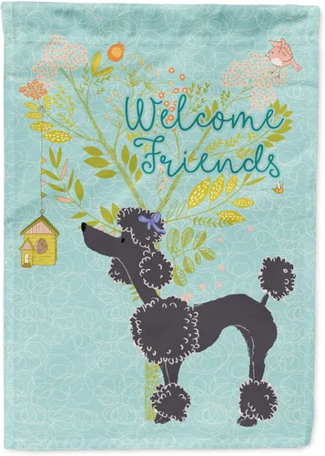 Miniatura 112 de Caroline's Treasures BB7594GF Bandera de jardín de Husky siberiano con texto en inglés "Welcome Friends" - Bandera decorativa para patio exterior