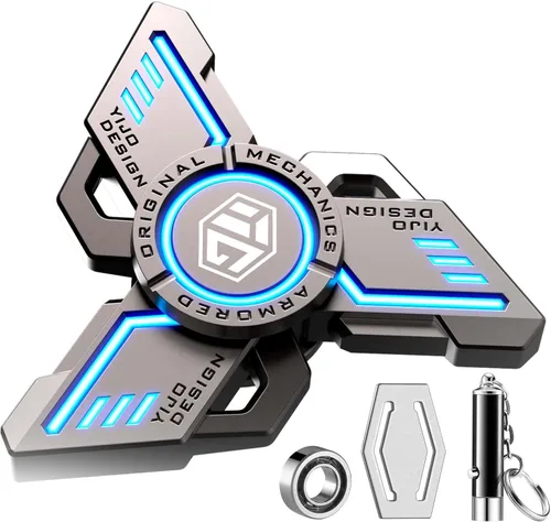 INNÔPLUS Fidget Spinner, Fidget Spinners Cool, Fidget Spinners para adultos, juguete para aliviar el estrés, la ansiedad y el TDAH, Fidget Light Up