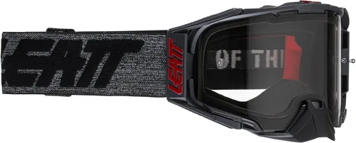 Leatt Goggle Velocity 6.5 Adulto (negro con lente gris claro)