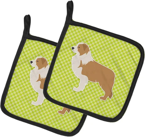 Miniatura 35 de Caroline's Treasures BB3567PTHD - Juego de soportes para ollas de cocina resistentes al calor, almohadillas calientes para cocinar, hornear, Copo