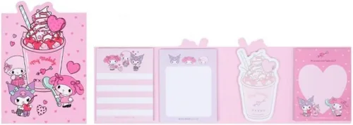 Miniatura 2 de Cute Melody - Bloc de notas adhesivas autoadhesivas con 4 diseños x 20 hojas, 80 hojas en total, el diseño puede variar (A)