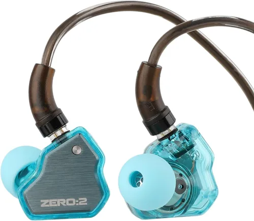 Linsoul 7Hz x Crinacle Zero:2: Monitor de oído intrauditivo, controlador dinámico actualizado de 10mm IEM, auriculares con cable, auriculares para
