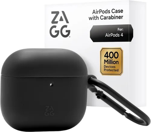 Miniatura 13 de ZAGG Funda con mosquetón para AirPods 4 – Funda protectora compatible con carga inalámbrica – Protección contra caídas de 360°, polvo y arañazos