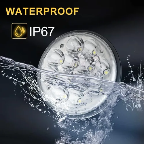 Miniatura 5 de BeaveWAY - 4 faros delanteros LED redondos de cristal de 5.75 pulgadas 36 W, haz sellado IP68, impermeable, repuesto 4000 4040 5506 H5006 H651 / H466