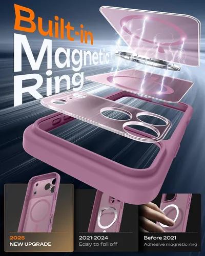Miniatura 449 de TOCOL Funda para iPhone 11, compatible con Magsafe, protección completa de cámara, imanes integrados, protección contra caídas, funda translúcida