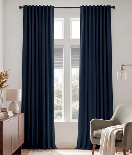 Miniatura 93 de PONY DANCE Cortinas cortas con aislamiento térmico para ventana pequeña, para guardería, baño, cocina, lavandería, caravana, sótano, 29 pulgadas