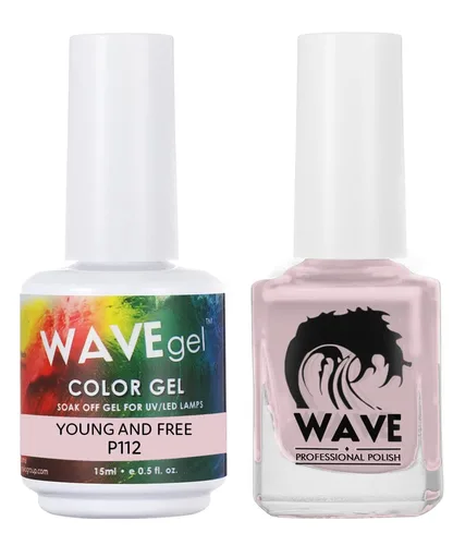 Miniatura 60 de WAVEGEL - Juego dúo de gel y esmalte de uñas a juego - Colección Simplicity - #P109 Blizzard I 0.5 onzas