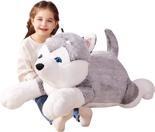 Miniatura 9 de IKASA Juguete de peluche de cerdo gigante, juguetes grandes de 30 pulgadas, regalos para niños, niñas, niños, novia y niños