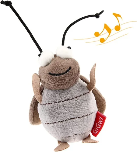 Miniatura 14 de Gigwi Juguetes interactivos para gatos con sonido de chirrido, pack de 2, juguetes para pájaros con chirridos estimulantes que hacen ruido, juguete
