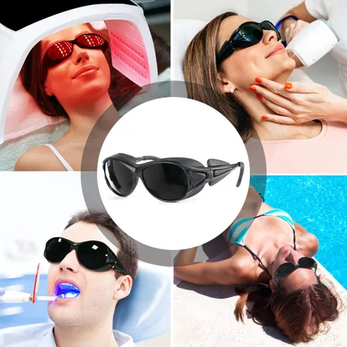 Miniatura 4 de Ultremar Gafas de Terapia de Luz Roja, Protección para los Ojos para Gafas de Bronceado, Gafas de Seguridad Láser IPL 200-2000nm, Protección