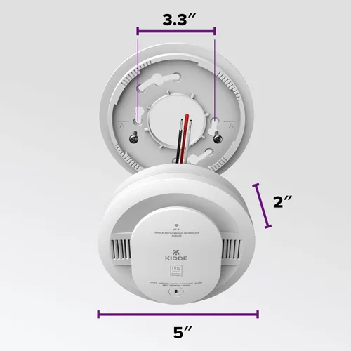 Miniatura 11 de Kidde Detector inteligente de humo y monóxido de carbono habilitado por la aplicación Kidde con cableado, respaldo de batería AA, alertas de voz