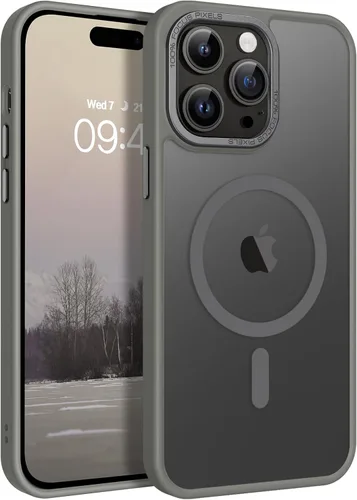 Miniatura 22 de BENTOBEN Funda magnética para iPhone 14 Pro [compatible con Magsafe] translúcida mate 14 Pro, delgada, a prueba de golpes, para mujeres, hombres