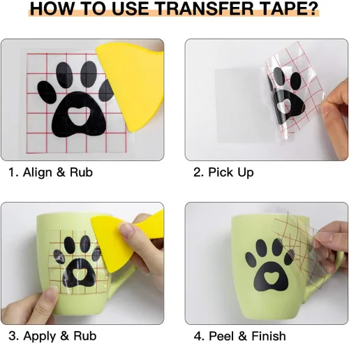Miniatura 7 de Rollos de vinilo permanentes adhesivo para Cricut, rollo de vinilo blanco de 12.0 in x 35 ft para Cricut. Siluetas, letreros, álbumes de recortes