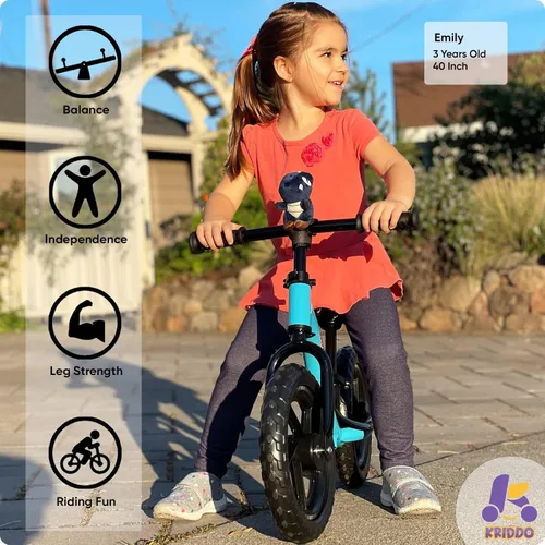 Miniatura 2 de KRIDDO Bicicleta de Equilibrio para Niños Pequeños de 2 Años, Edad de 24 Meses a 5 Años, Bicicleta de Empuje Interactiva de Aprendizaje Temprano
