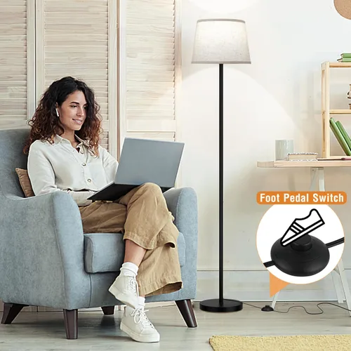 Miniatura 5 de Raexpectis 【Lámparas de pie mejoradas para sala de estar, lámpara de pie moderna con control remoto, lámpara de pie regulable de temperatura
