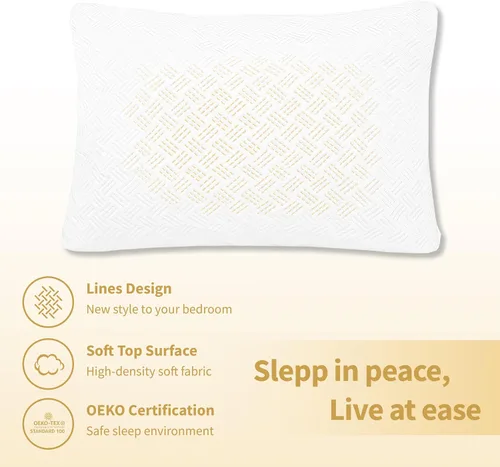 Miniatura 6 de Safe and Sound Protector de almohada impermeable con cremallera, funda de almohada suave y transpirable de microfibra tamaño estándar, funda